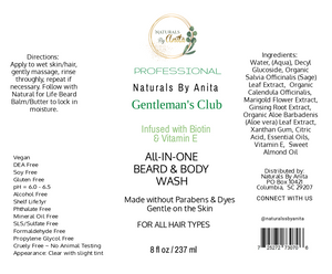 Beard & Body Wash - Naturals-By-Anita